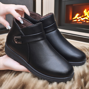 Wholesale Mid-Calf Plush Warm Winter Waterproof Snow <b>Boots</b> for men Fashion Comfortable PU <b>Boot</b> - Product Image 2