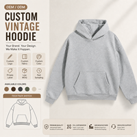 Hoodie Fleece 400 GSM Pria Oversize Patchwork Splicing Tebal Musim Dingin Pullover Streetwear Cross Border Grosir