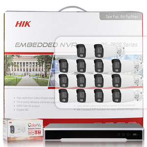 Caméra réseau bullet 4MP ColorVu avec microphone intégré DS-<span class=keywords><strong>7616NI</strong></span>-<span class=keywords><strong>K2</strong></span>/<span class=keywords><strong>16P</strong></span> Système de surveillance NVR 16 canaux 1U 16 PoE - Product Image 4