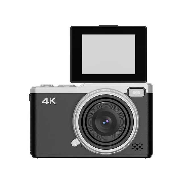 4K Digital Camera 64 Megapixels HD Photography Travel Selfie Camara 2.4inch Screen Entry-Level Kids Campus Selfie Mini Retro Cam