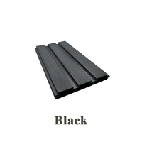 Échantillons Gratuits - Panneaux de Clôture de Jardin en Composite Bois-Plastique de Qualité Commerciale Noir avec Renfort en Aluminium, Durables, pour Extérieur