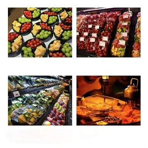 Tek kullanımlık şeffaf PET plastik 500g uzun meyve sebze kapaklı konteynerler/kutuları süpermarket için çilek Punnet ambalaj - Product Image 6