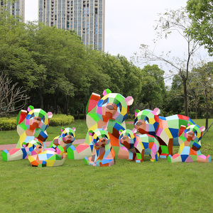 Escultura de <span class=keywords><strong>Panda</strong></span> de Resina Personalizada para Decoración de Parques, Figura de <span class=keywords><strong>Panda</strong></span> de Tamaño Real, Estatua de <span class=keywords><strong>Panda</strong></span> de Fibra de Vidrio - Product Image 4