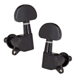 מכירת חיסול - מנגני גיטרה אטומים 3L3R, ראשי מכונה אטומים לגיטרה, מפתחות כיוון בצבע שחור - Product Image 5
