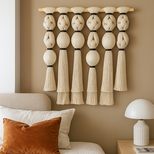 Fibre Art <span class=keywords><strong>Mural</strong></span> avec Fil Enveloppé Sphéricité Boule Macramé Bulle Tenture Murale Designs Décoration de La Maison Décoration Murale pour Cadeau De Luxe - Product Image 1