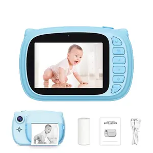 2024 Newest S105 Fun Print Instant Digital Camera 1080P Dual Lens Selfie Mini Waterproof Hidden Kids Children Photography