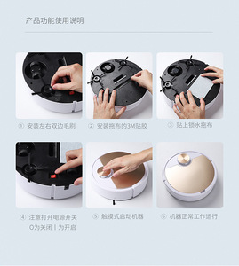 Robot Aspiradora 3 en 1 <span class=keywords><strong>ES06</strong></span> Directo de Fábrica con Función de Mopa, Control Inteligente por Aplicación, Inicio Táctil, Carga USB para Limpieza de Pisos del Hogar - Product Image 5