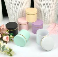 Boîte cadeau ronde avec couvercles pour cadeaux, boîtes à fleurs pour arrangements, anniversaire, mariage, demoiselle d'honneur, fête de remise de diplôme