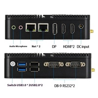 Faible consommation d'énergie N100 Mini PC Linux système d'exploitation PC sans ventilateur DDR4 Triple affichage 2HD DP ordinateur industriel