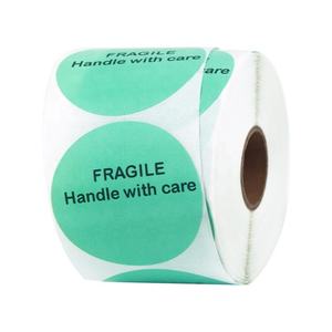 Etiquetas Adhesivas de Papel de Color Personalizadas del Fabricante, Etiqueta Redonda de 50.8*50.8mm, Rollo de Etiquetas Térmicas Directas de Primera Calidad, Resistentes al Agua - Product Image 6