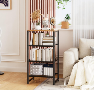 Soporte de impresora de 4 niveles con estantes de madera, mesa de impresora de oficina en casa resistente para impresora <span class=keywords><strong>3D</strong></span>, escáner, <span class=keywords><strong>fax</strong></span> y suministros de oficina - Product Image 1