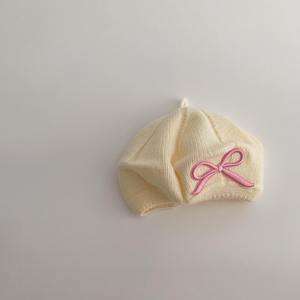Béret pour bébé, <span class=keywords><strong>bonnet</strong></span> <span class=keywords><strong>tricot</strong></span>é d'hiver pour tout-petits avec joli nœud, chapeau français pour petites filles de <span class=keywords><strong>6</strong></span> <span class=keywords><strong>mois</strong></span> à 4 ans - Product Image 5