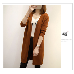 Nuovo Design <span class=keywords><strong>Cardigan</strong></span> Lungo da <span class=keywords><strong>Donna</strong></span> Aperto sul Davanti Cappotto Lavorato a Maglia - Product Image 4