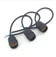 Douille de haute qualité pour lampe extérieure E26 E27 avec bande de câblage, support de lampe étanche IP67