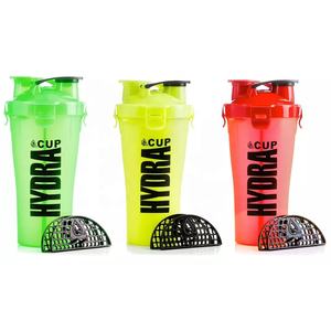 Fancy 700ml Sports Outdoor Dual Compartimiento <span class=keywords><strong>Doble</strong></span> Boca Multifunción <span class=keywords><strong>Shaker</strong></span> Botella de agua con malla - Product Image 6