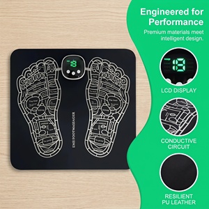 Masseur de pieds sans fil TENS avec télécommande, outil de relaxation et de fitness pour le modelage corporel et l'entraînement des muscles du mollet, adapté à un usage domestique - Product Image 4