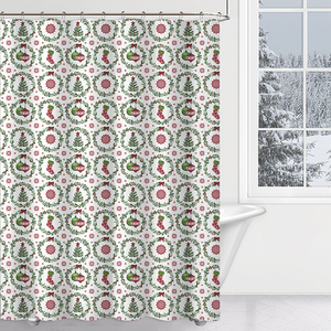 Vente chaude moderne coloré arbre de noël <span class=keywords><strong>rideau</strong></span> de douche hiver noël vacances décoratif salle de bain baignoires <span class=keywords><strong>tissu</strong></span> étanche à l'eau - Product Image 3