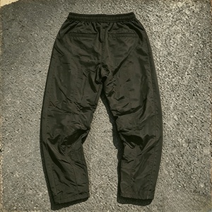 Men's <b>Black</b> Polyester Sport <b>Pants</b> Elastic Waist Quick Dry With Pockets Solid Color Woven Design - Product Image 2