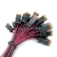 DT06-2S-E003 Deutsch 2 Pin, Kuncir Perakitan Perempuan Disegel untuk Harness Kawat Otomotif