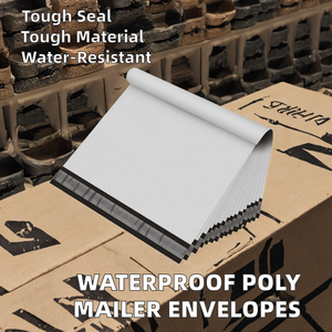 UKHI White PE BOPP Stand up Pouch Waterproof Shipping <b>Packaging</b> Thermal <b>Label</b> Padded Express for Clothing - Product Image 2
