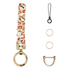 Llavero con Correa para Muñeca, Diseño de Moño con Brillantes y Diamantes de Imitación, para Teléfono <span class=keywords><strong>Celular</strong></span> o Smartphone - Product Image 3
