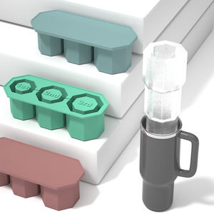 BPA <strong>Free</strong> Soft Silicone Ice Cube Tray Eco-Friendly Reusable Easy Fill and Release Ice <strong>Maker</strong> for Tumbler Cup with Custom <strong>Logo</strong> - Product Image 6
