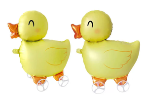 Celebridad de <span class=keywords><strong>Internet</strong></span> caminando con ruedas de pie dibujos animados pato amarillo globo de aluminio cuerda globo niños regalo - Product Image 2