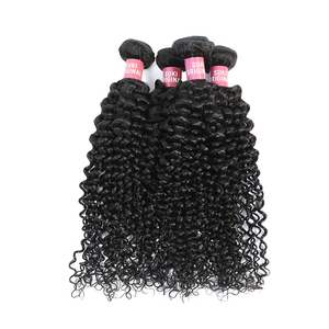 Pas cher Cru Brésilien Trame De Tissage De Cheveux 16 Pouces Bouclés Profonds de Haute Qualité Pour Extension de Cheveux - Product Image 1