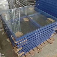 Plataforma acrílica para suelo, accesorio antideslizante, resistente al agua, ajustable, 18mm