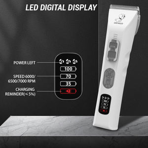 डी 9 पेशेवर रिचार्ज्ड डिस्प्ले पालतू सौंदर्य किट भारी शुल्क कुत्ते के लिए बाल क्लिपर ट्राइमर कुत्ते एब्स पोर्टेबल चार्ज - Product Image 2