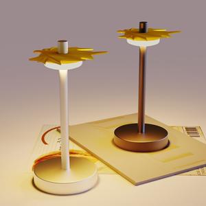 Veilleuse tactile intelligente à LED, design abstrait rond, changeant de couleur, alimentée par USB, pour chambre à coucher, cuisine, bureau, vitrine - Product Image 5