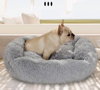 2025 Winter Luxuriöses Flauschiges Einfarbiges Kunstfell-Haustierbett Neues Design Selbstwärmend für Drinnen Reise-Kompatibel für Kleine Mittlere Große Hunde Katzen Dropshipping