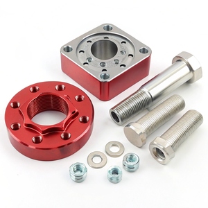 Pièces usinées en aluminium anodisé rouge CNC, composants d'assemblage mécanique, kit de quincaillerie métallique personnalisé - Product Image 1