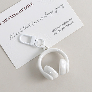 Ins-style Sweet and Cool 3D Earphone Keychain Door Hanger Pendant - Product Image 4
