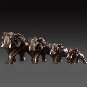 Estatua Decorativa de Resina, Escultura de <span class=keywords><strong>Elefante</strong></span> <span class=keywords><strong>Africano</strong></span> para Interiores - Product Image 6