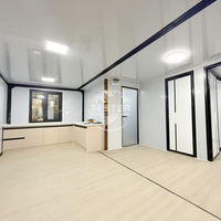 Maison préfabriquée en conteneur d'acier certifiée SAA, 2 chambres, kit de maison préfabriquée avec application commerciale, design extensible de luxe