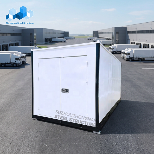 Zhongnan Custom Q235 9ft 16ft 19ft Prefab Assemble Folding Moving Portable Foldable Storage Unit Container Self Storage