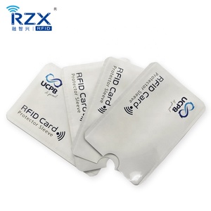 Giao Hàng Nhanh Chóng Tùy Chỉnh In Rfid Chặn Thẻ Bảo Vệ Chủ Chống Thấm Nước Chống-Quét Thẻ Tay Áo Với Tín Hiệu An Ninh Kháng - Product Image 6