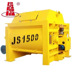 Factory made hot sale JS 1500 concrete mixing twin shaft forcing type concrete mixer factory price