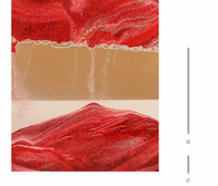 Décoration d'intérieur : Sablier artistique cinétique à mouvement liquide, Paysage marin profond, pour cadeau