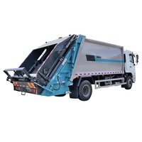 Camion compacteur de déchets Shacman 4x2 avec deux bacs à ordures