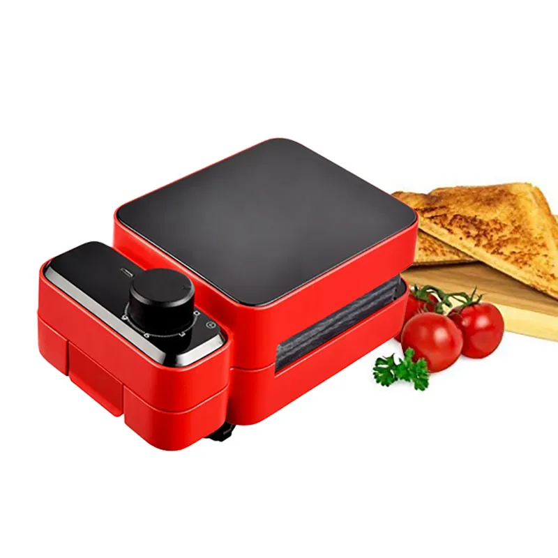 600W Antihaft platte Verschiedene abnehmbare Platten zur Auswahl Leicht zu reinigen und zu lagern Fit für Schlafsäle Mini Sandwich Maker