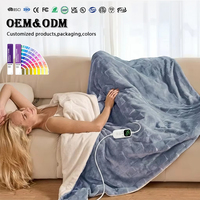 Selimut Listrik Flanel Lembut Ramah Lingkungan, Selimut Berpemanas Elektrik, Dapat Dicuci, Ukuran Queen untuk Tempat Tidur, Hangat, Nyaman, Perlengkapan Musim Dingin