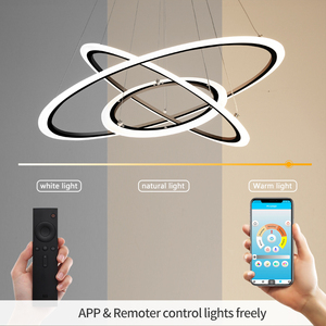 Hiện Đại Wm18d03a <span class=keywords><strong>Acrylic</strong></span> Hộ Gia Đình Thiết Kế Vòng Hiện Đại Phòng Ăn Led Pendant Đèn Chùm - Product Image 5