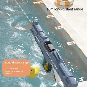Dowellin Pistola de agua eléctrica Pistola de pulverización de gran capacidad Juguetes Pistola de agua de batalla de tiro - Product Image 4