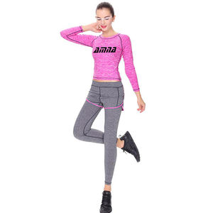 Conjunto de gimnasio de alta calidad para mujer, conjunto de ropa deportiva de compresión para correr y Yoga - Product Image 5