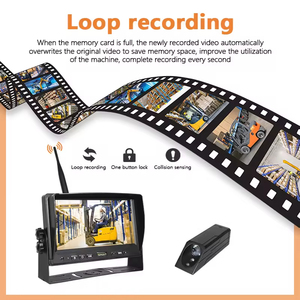 Lampu Peringatan Baterai <span class=keywords><strong>LED</strong></span> <span class=keywords><strong>12v</strong></span> 1080p Baru Nirkabel Sensor Mundur Forklift Laser dengan Monitor Sensor Parkir Peringatan - Product Image 6