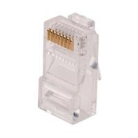Conector RJ45 Cat5e 8P8C de 8 núcleos de aleación de cobre para cable de red
