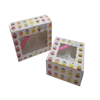 Boîte à gâteau en carton blanc jetable pour la vente en gros, idéale pour les desserts et la présentation des gâteaux