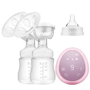 OEM Automatic Rechargeable Breastfeeding Pump Double USB Electronic Dual Milk Pump Massager Mother Care New Born Baby Products